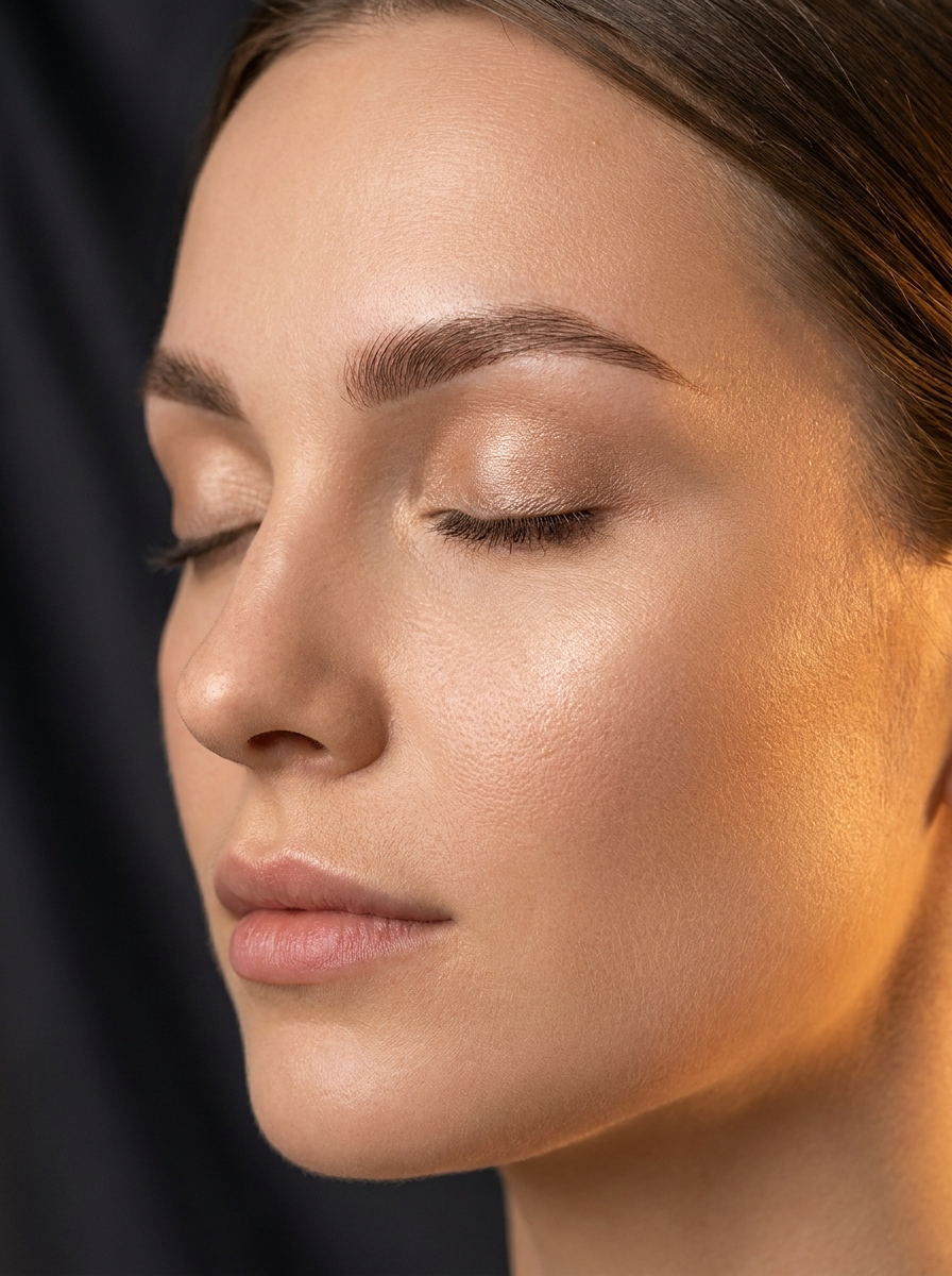 Healed permanent makeup brows