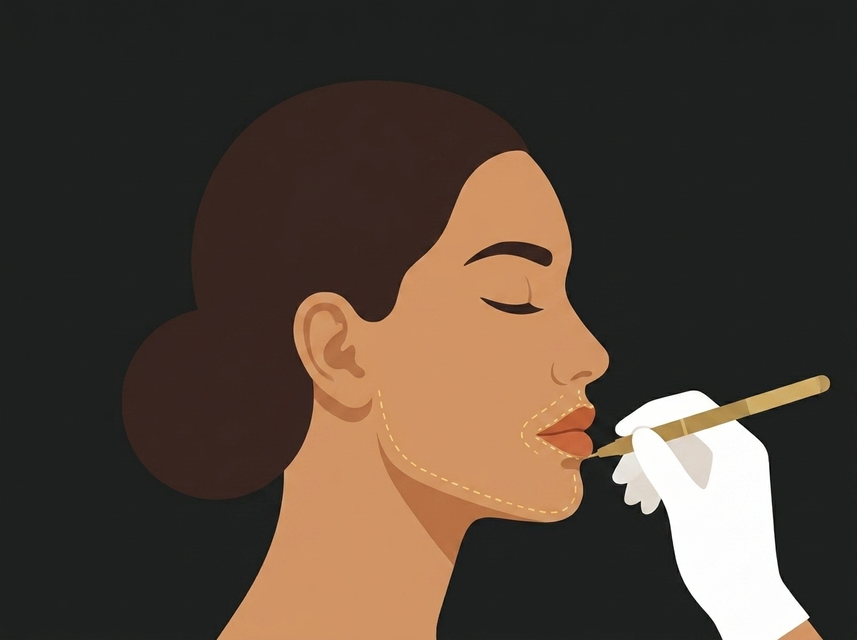 Lip blush illustration