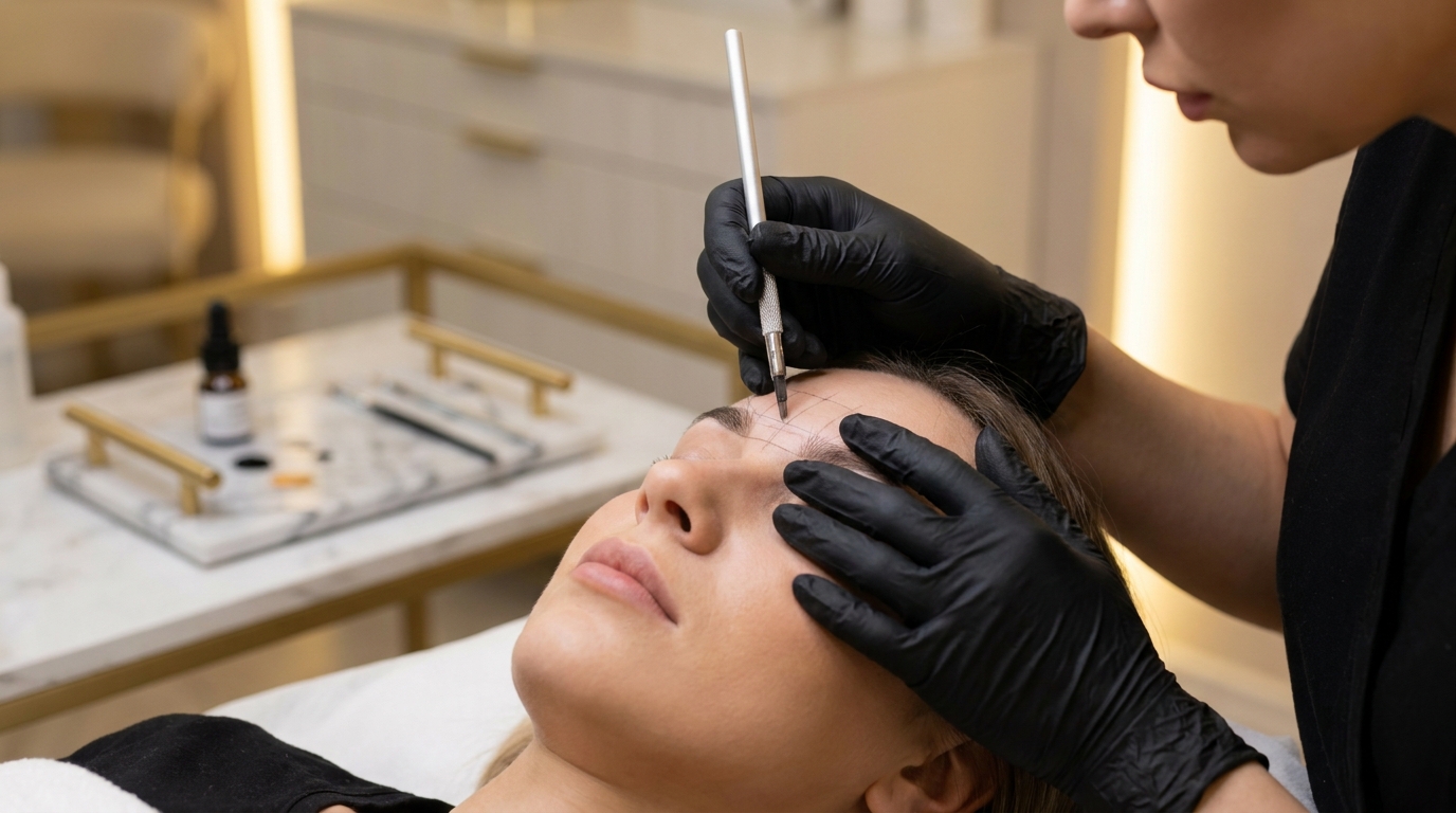 Brow mapping session